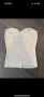 Кремаво-бял тръбен топ без презрамки, нов с етикет, снимка 1