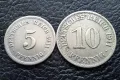 Стара монета/и 5 и 10 пфенига 1911 г. букви А - Германия-красиви !, снимка 14