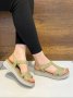 Дамски анатомични сандали от естествена кожа 