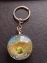 Стъклен ключодържател сувенир от Хисаря България много красив стилен дизайн 42608, снимка 4