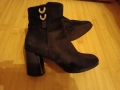 Велурени дамски боти, снимка 2