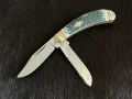 Колекционерски джобен сгъваем нож с два остриета Buckshot Bone Bow Trapper (Rough Ryder) (RR2322), снимка 3