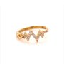 Златен дамски пръстен 1,64гр. размер:56 14кр. проба:585 модел:16537-3, снимка 1 - Пръстени - 40605938