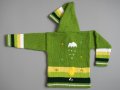 Зелена перуанска детска жилетка, размери от 0 до 7 години , снимка 2