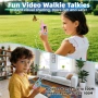 Видео уоки-токита за деца, комплект от 2 броя, презареждащи се, 3-12 години, снимка 3
