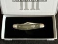 Колекционерски джобен сгъваем нож с три остриета RR Sowbelly Green Micarta Brushed. (RR1991), снимка 5