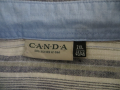 Мъжка риза с къс ръкав от лен C.A.N.D.A (C&A), снимка 4