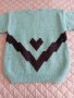 💙 Дамски пуловер ръчно плетиво С размер 🩵