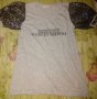 Модна тениска с тюлени буфон ръкави, нова, снимка 1 - Тениски - 40013727