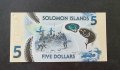 Банкнота. Соломонови острови. 5 долара. 2019 година. Полимер., снимка 3