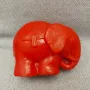 Стара Соц Българска Пластмасова Играчка Касичка Слон, снимка 1