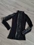 Черна дамска блуза MISS MOI с дантела, снимка 1 - Блузи с дълъг ръкав и пуловери - 38813017