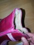 кожени ботушки розовцвят с попъл пух, снимка 3