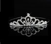 Мис сребърна с камъчета корона диадема венец детска дамска , снимка 1