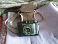 Фотоапарат Пионир Чехословакия от соца от 50-те на 20век калъф естествена кожа, снимка 1 - Антикварни и старинни предмети - 36455088