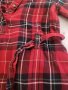 Рокля-риза каре / червена рокля / размер 98, снимка 3