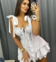 Секси бяла лятна рокля , снимка 3