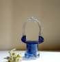 💙🩵💛✨Кошничка бонбониера арт стъкло тип Мурано  от 60те, снимка 1 - Вази - 43475103