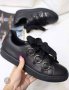 Спортни обувки с халкички и широки връзки в цвят ШАМПАНСКО, снимка 2