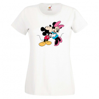 Дамска тениска Mickey & Minnie ,Мини Маус,Микки Маус.Подарък,Изненада,, снимка 9 - Тениски - 36526185