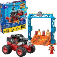 Конструктор Hot Wheels MEGA Monster Truck - Bone Shaker Crush Course -  бъги / 151 части, снимка 1 - Конструктори - 43131130