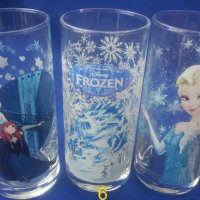 Чаши Леденото кралство, Замръзналото кралство стъклени, снимка 6 - Колекции - 32811577