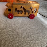 Много ретро дървено камионче, снимка 4 - Антикварни и старинни предмети - 35157176