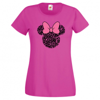 Дамска тениска Minnie Head 6 Подарък,Изненада,Рожден ден,, снимка 8 - Тениски - 36530179