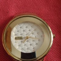 Модерен дизайн дамски часовник RITAL QUARTZ с кристали стил и елегантност 41713, снимка 1 - Дамски - 43774232