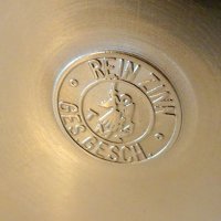 Немска чиния за хапки,купичка от калай,герб. , снимка 5 - Антикварни и старинни предмети - 33267673
