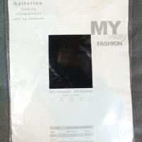 My Way Fashion M/L размер нови 20 Den черни чорапи със силикон., снимка 3 - Бельо - 39135093