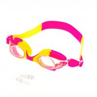 2033 Детски очила за плуване Рибки с UV защита тапи за уши в калъф, снимка 7 - Водни спортове - 32208600