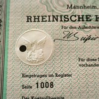 Райх облигация | 1000 марки | Rheinischen Hypothekerenbank, снимка 5 - Други ценни предмети - 43803076