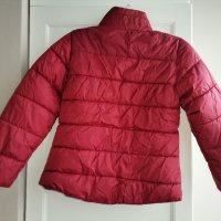 Детско зимно яке ZARA, 152-158 см  12-13г, тъмно червено, много топло с вата и полар, много запазено, снимка 4 - Детски якета и елеци - 35077467