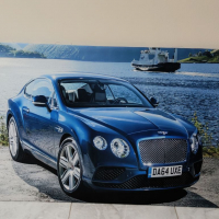 Светеща картина с Led осветление - Bentley continental GT , снимка 1 - Картини - 36401754