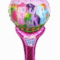 Малкото Пони My Little Pony балон фолио фолиев хелий дръжка, снимка 1 - Други - 28761308