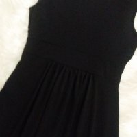 Черна кукленска рокля с вграден колан, снимка 5 - Рокли - 37895764