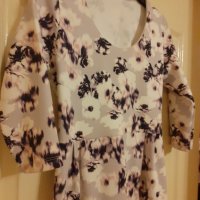 Разкпшна лилава рокля/туника на цветя, снимка 4 - Рокли - 33522643