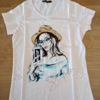 Елегантна дамска тениска, снимка 1 - Тениски - 37434668