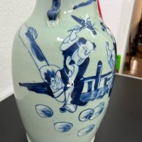 Китайска порцеланова ваза №4824, снимка 4 - Антикварни и старинни предмети - 43462970