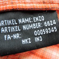 SCHOFFEL Enzo Men`s Orange/Beige Checked Long Sleeve Outdoor  Shirt - мъжка  риза с дълъг ръкав 2XL, снимка 12 - Ризи - 44015844