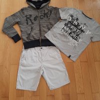 Детски дрешки:блузки DKNY,Armani,LCW,H&M и къс панталон TRN  за 10 г.момче:, снимка 3 - Детски комплекти - 28150874