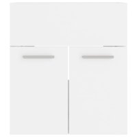 Долен шкаф за мивка, бял, 41x38,5x46 см, ПДЧ, снимка 5 - Шкафове - 40825294