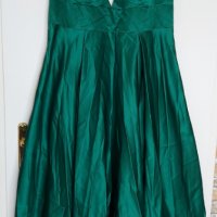Абитуриентски рокли от сатен с дължина до пода с V-образно деколте и джобове. XXXL-200лв., снимка 3 - Рокли - 36684437