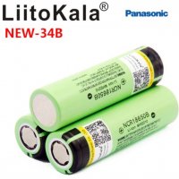 Акумулаторна Презареждаема Батерия Panasonic NCR18650B 3.7V 3400mAh Li-ion Liitokala Power Co. Ltd, снимка 2 - Електронни цигари - 27201340