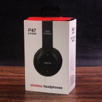 Безжични Bluetooth слушалки P47 Wireless, снимка 4 - Слушалки и портативни колонки - 33194168