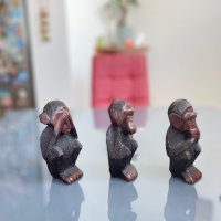Комплект маймунки “Не чух, не видях, не знам”, снимка 7 - Други ценни предмети - 38346688