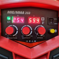 ПРОМОЦИЯ! Електрожен + Телоподаващо MIG -MMA -250Ампера MAX 250А - PROFESSIONAL, снимка 4 - Други машини и части - 27762324