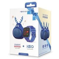 Bluetooth колонка + смарт часовник Forever Sweet Animal iGo2, Синя, снимка 5 - Слушалки и портативни колонки - 43759958