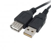 Кабел USB2.0 удължител - мъжко/женско 1,5м Cable USB2.0 type A-A M/F,1.5m, снимка 1 - Кабели и адаптери - 10890912